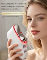 Appareil de massage électrique froid et chaud, Instrument de massage des méridiens, Outil de massage facial par grattage, Planche de grattage à micro-courant
