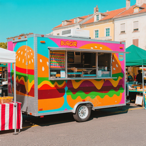 Remorques de restauration rapide entièrement équipées : Bar à café, jus, limonade, chariot à donuts, camion à glaces, cuisine mobile - Product Image 2