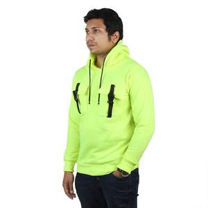 เสื้อฮู้ดผู้ชายวัสดุผ้าฟลีซผ้าฝ้ายสไตล์ลำลองเสื้อผ้าแนวสตรีท - Product Image 2