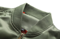 Blousons Bomber Homme Personnalisés Légers Coupe-Vent Manches Longues Fermeture Éclair Blousons Rembourrés Chauds