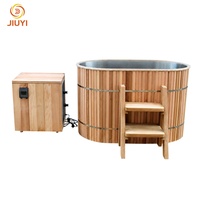 Platzsparendes Design Premium Holz-Finish Eisbadewanne mit Kühler und Filtrationssystem