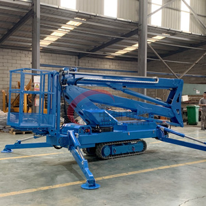Electric/diesel <strong>Engine</strong> 16m Tracked Boom Man Lift Small Self Propelled Hydraulic Crawler Spider Boom Lift - Product Image 3