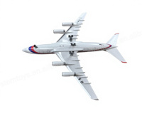 Modèle d'avion présidentiel IL-96 de 46 cm à l'échelle 1/120 avec train d'atterrissage et lumières LED, avion miniature pour collection et exposition