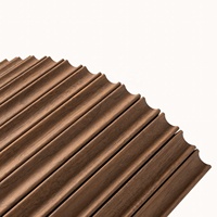 Panneau mural flexible en bois tambouré pour intérieur, revêtement en MDF à lattes courbées pour comptoir de bar et armoire incurvés