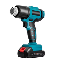 Pistolet à air chaud sans fil haute puissance à batterie lithium, réglable en température, rechargeable et portable pour le bricolage et usage industriel
