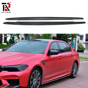 Jupes latérales en fibre de carbone style MP pour <span class=keywords><strong>BMW</strong></span> Série 5 M5 F90 G30 2017-2023 – Marchepieds latéraux en fibre de carbone sèche <span class=keywords><strong>M</strong></span>-Performance - Product Image 1