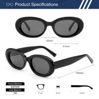 Fournisseur en gros de lunettes de soleil ovales en acétate épais avec logo personnalisé, UV400 TAC, style rétro vintage pour femmes
