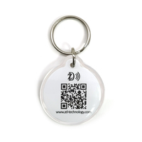 Etiqueta de perro con borde epoxi, logo personalizado y código QR, NFC, 13,56 MHz