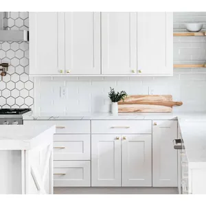 Kabinet dapur furnitur dapur rumah desain Modern Modular kustom Amerika