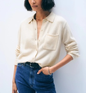 Polos en <span class=keywords><strong>cachemire</strong></span> Pulls en <span class=keywords><strong>cachemire</strong></span> pour femmes Chemises douces et chaudes - Product Image 2