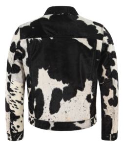 Custom 100% Genuine Black Cow <b>Fur</b> Leather Men’s <b>Jacket</b> Warm <b>Lined</b> YKK Hardware Private Label OEM/ODM Wholesale - Product Image 5