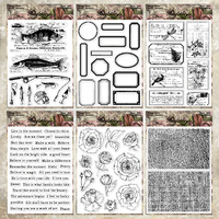 Tampon en silicone transparent vintage multi-formes pour cadres d'étiquettes, idéal pour les amateurs de loisirs créatifs, estampage net pour journaux, albums photo et travaux manuels