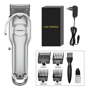 Lenrood – tondeuse à cheveux professionnelle de qualité argentée, tondeuse à cheveux électrique Rechargeable sans fil K6