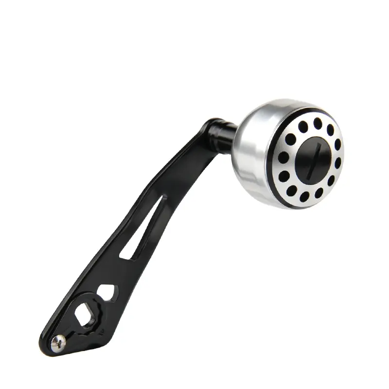 LETOYO DIY balıkçılık Reel güç kolu kavrama topuzu alüminyum alaşımlı tek Rocker kolu delik boyutu 8*5mm çap 32mm takımları