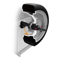 Machine d'équilibrage automatique des roues de voiture, équipement de réparation de pneus conforme à la norme CE, type alignement de roues
