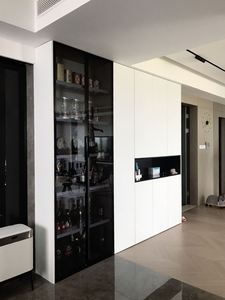 Buffet moderne écologique en bois pour salle à manger Buffet personnalisé avec étagères réglables Panneau en bois pour rangement - Product Image 3