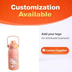 Termo de Acero Inoxidable con Diseño de Dibujos Animados, <span class=keywords><strong>Taza</strong></span> Térmica con Pajita de Gran Capacidad, Portátil para Niños, Uso Doméstico - Product Image 6