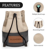 Pochette de golf personnalisée avec porte-tee, mini sac banane en cuir PU, accessoires de golf étanches, cadeau pour hommes, vente en gros OEM