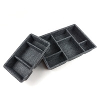 Boîtes de maquillage de papeterie bacs de rangement utilitaires porte-plateaux trieur organisateur de tiroir en feutre pour la maison