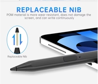 Vente en gros pas cher stylet intelligent 4096 niveau sensibilité à la pression aluminium anodisé capacitif stylo tactile pointe pour Chromebook