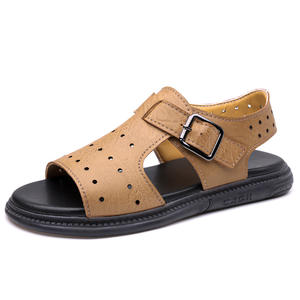 Sandales décontractées pour hommes à plateforme, en tissu extensible souple, avec boucle, pour la plage, antidérapantes, résistantes à l'usure, avec soutien de la voûte plantaire - Product Image 1