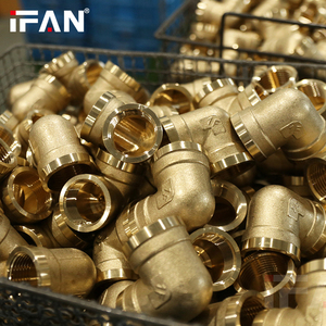IFAN En gros Raccord de plomberie en laiton, Té femelle en <span class=keywords><strong>cuivre</strong></span>, Coude égal à filetage mâle pour conduite d'eau - Product Image 1