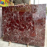 Carreaux de marbre Rosso Levanto, marbre rouge de haute qualité pour la décoration des sols et des murs, marbre rouge naturel