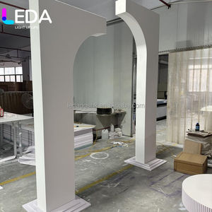 ฉากหลังงานเลี้ยงรูปตัว L ดีไซน์ยอดนิยมจาก LEDA พร้อมขาตั้งสำหรับตกแต่งงานปาร์ตี้ ฉากหลังโค้ง 3 มิติ แบบซ้อนชั้น ฉากหลังโค้ง Chiara - Product Image 5