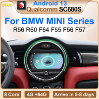 Sistema Android STWEI Snapdragon680 con Carplay AUTO para BMW R56 R60 F54 F55 F56 F57 Reproductor de Video para Auto, Navegación Multimedia GPS