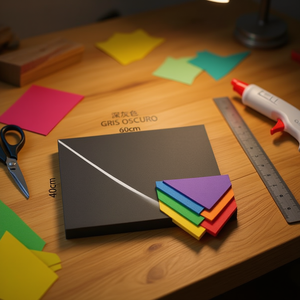 Foglio di Schiuma EVA Ilan 60x40cm Grigio Scuro, Materiale per Artigianato - Product Image 3