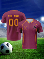 Maillot de football de club de la nouvelle saison 2026, chemises de football imprimées avec le nom et le numéro du joueur, logo, séchage rapide, 100% polyester, col en V pour les fans