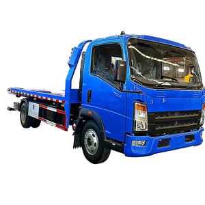 Neuer HOWO 4x2 Abschleppwagen mit 5-6 Meter Flachbett, <span class=keywords><strong>4</strong></span>-5 Tonnen Rollback-Abschleppwagen zum Verkauf - Product Image 1