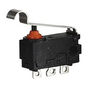 Microinterruptor de control industrial a prueba de agua, palanca de rodillo recto, 3A/5A/10A, 125V/250VAC, M02/M12