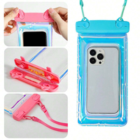Pochette de téléphone étanche IPX8 et sac de plage accessoires de kayak d'hologramme pour iPhone Max jusqu'à 8.3 "sacs de téléphone portable