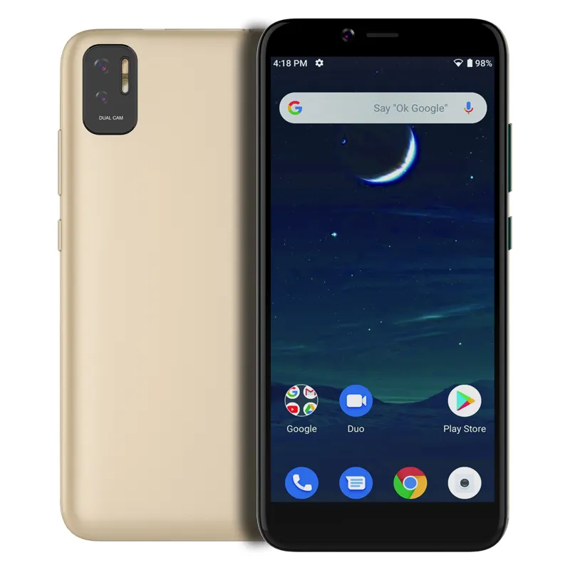 Mới đến G60 5.5 inch Android 13 sc9831e Quad core 2GB + 16GB 2500mAh 3G 4G điện thoại thông minh