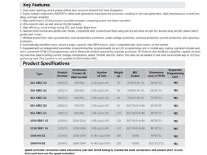 Contrôleur de vitesse brushless 160A ESC HV OPTO G2 6-14S Lipo avec BEC XT90 programmable pour hélicoptère RC, avion à voilure fixe et drones FPV - Product Image 6