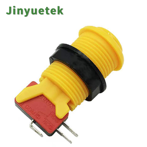 Bouton poussoir momentané en plastique de style américain de 33 mm, personnalisé par l'usine JY, en anglais, pour pièces de machine d'arcade - Product Image 5