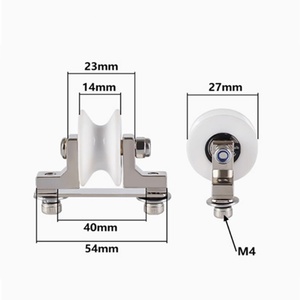 Solid Ceramic Roller 27*14 With Bracket for Twisting Machine Bow Width 40mm - Product Image 5