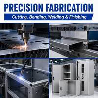 Fabrication sur mesure de boîtiers électroniques en tôle d'acier, pièces de découpe CNC pour système de contrôle