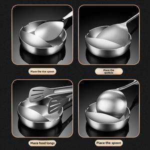 Sıcak satış 304 paslanmaz çelik ağır dikey kaşık tutucu raf Spatula ve Chopstick ile depolama için mutfak tezgahı - Product Image 2