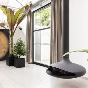 Chimenea Colgante <span class=keywords><strong>de</strong></span> <span class=keywords><strong>Leña</strong></span> Independiente <span class=keywords><strong>de</strong></span> Acero al Carbono y Aleación PANSEE con <span class=keywords><strong>Diseño</strong></span> Moderno y Garantía <span class=keywords><strong>de</strong></span> 5 Años - Product Image 3