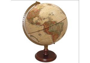 Nuevo Globo Terráqueo Metálico Personalizado para Decoración de Oficina o Escuela, Globo Terráqueo de Escritorio con Base de Madera a Precio Económico - Product Image 5