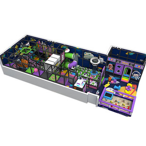 ชุดรูปแบบพื้นที่แบบครบวงจรโครงสร้างหลายระดับพร้อมบล็อกตัวต่อโซนแทรมโพลีนโซนเด็กเล่นโซนของเล่นนุ่ม - Product Image 5