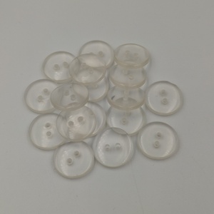 Flatback two hole resin button transparent button