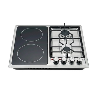 Cuisinière à <span class=keywords><strong>gaz</strong></span> encastrable <span class=keywords><strong>4</strong></span> <span class=keywords><strong>feux</strong></span> en céramique, en acier inoxydable, pour extérieur, avec dispositif de sécurité, alimentation électrique ou batterie en option - Product Image 1