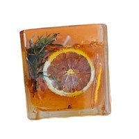 Grenzüberschreitend Beliebte Whiskey-Orangen-Duftkerze Natürliches Gelwachs Rauchfrei Langanhaltend Ins-Style Geschenk