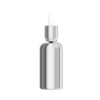Fuyun Nouveau Design Flacon compte-gouttes en verre couleur argent 5ml à 50ml Diffuseur d'huiles essentielles et de parfums pour mascara