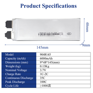 Nhà máy tùy chỉnh <span class=keywords><strong>6000mAh</strong></span> 3. 7v3.8v 35c100c hiệu suất cao mạnh mẽ Lipo <span class=keywords><strong>Lithium</strong></span> Ion pin di động cho Drone mô hình máy bay UAV - Product Image 3
