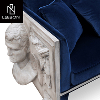 Nouveau design italien Mobilier de salon de luxe moderne Ensemble de canapés de salon pour villa