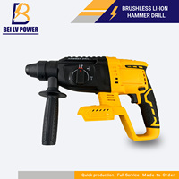Perceuse électrique domestique professionnelle 20V haute puissance marteau sans brosse de qualité industrielle batterie Lithium-Ion sans fil Portable